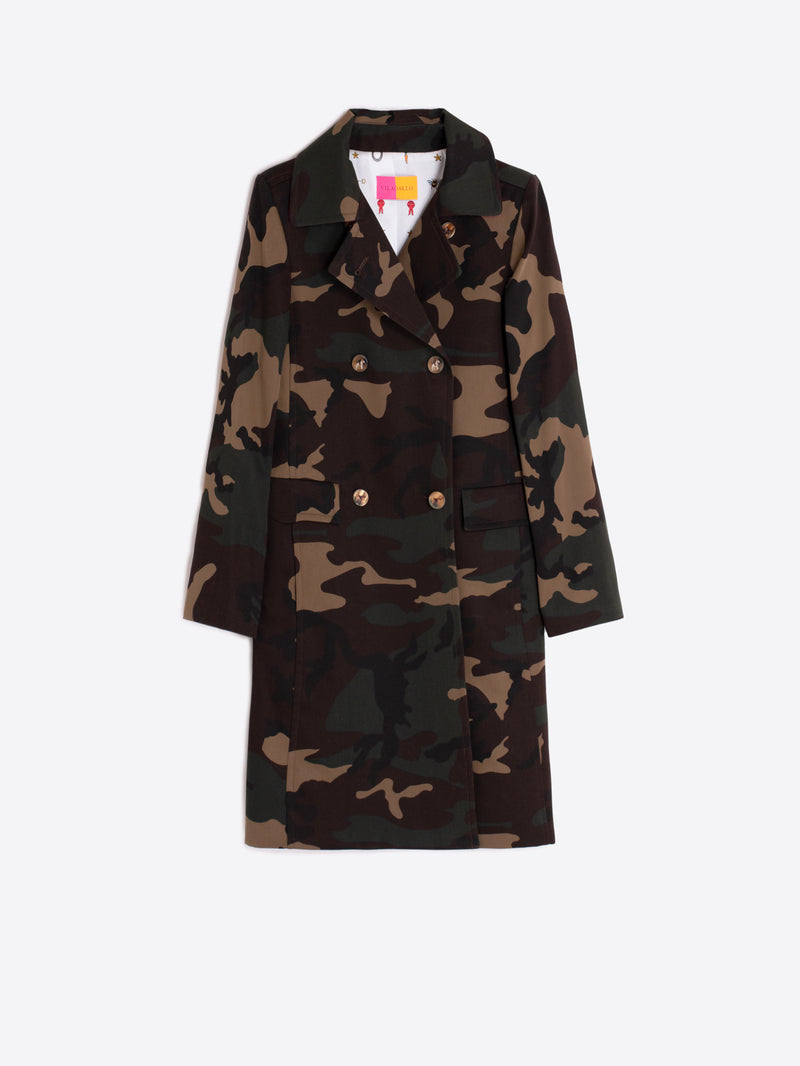 Kate Camo Trench Coat