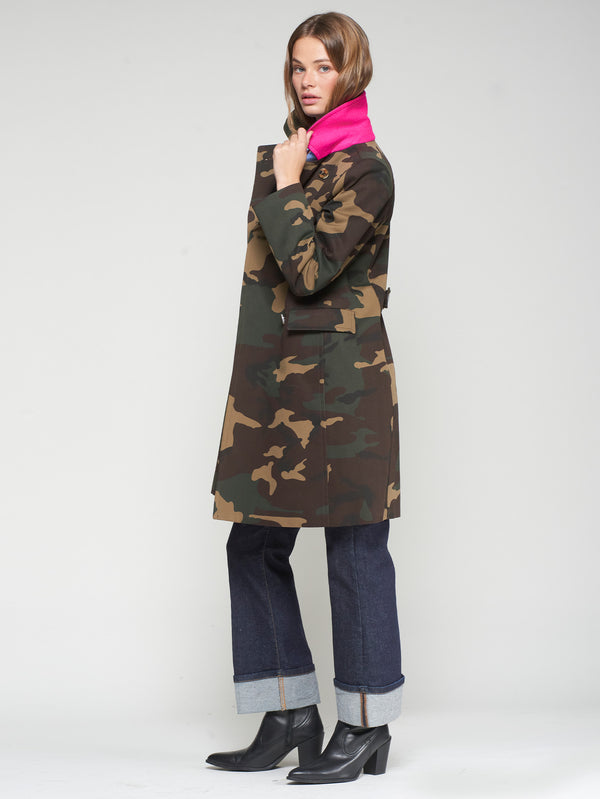 Kate Camo Trench Coat