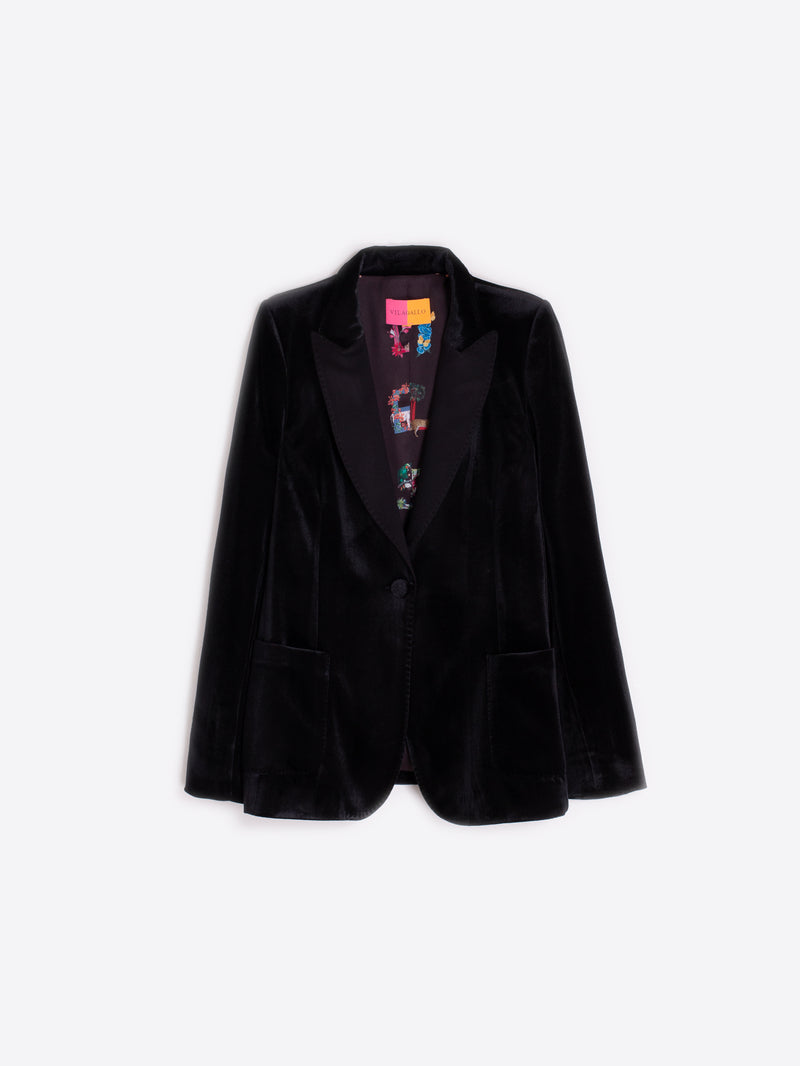 Hillary Velvet Blazer