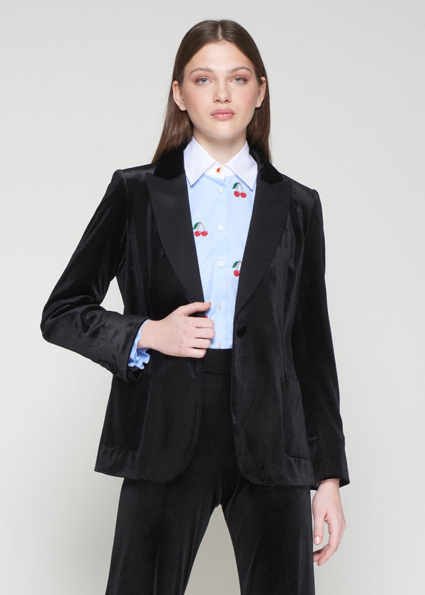 Hillary Velvet Blazer