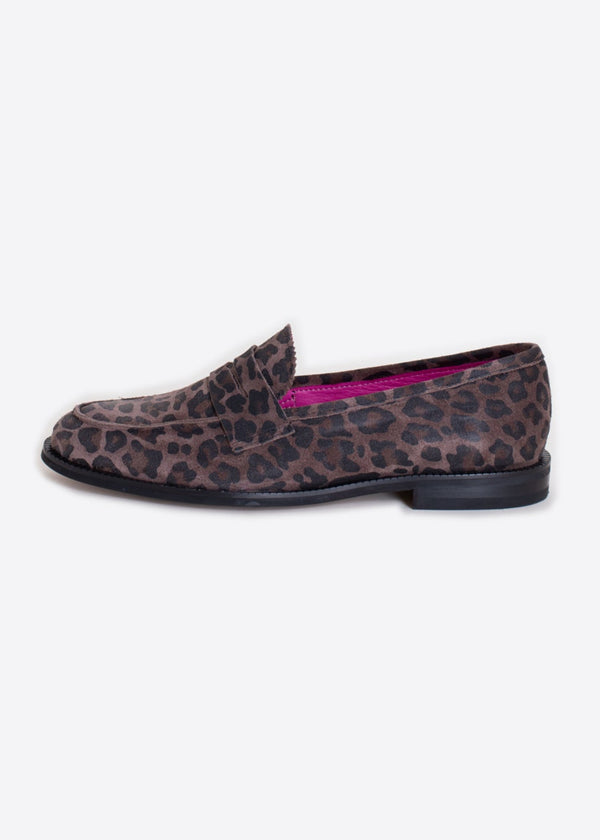 Leopard Suede Loafers
