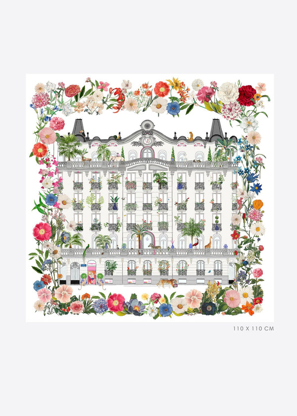 Madrid Storefront Silk Scarf