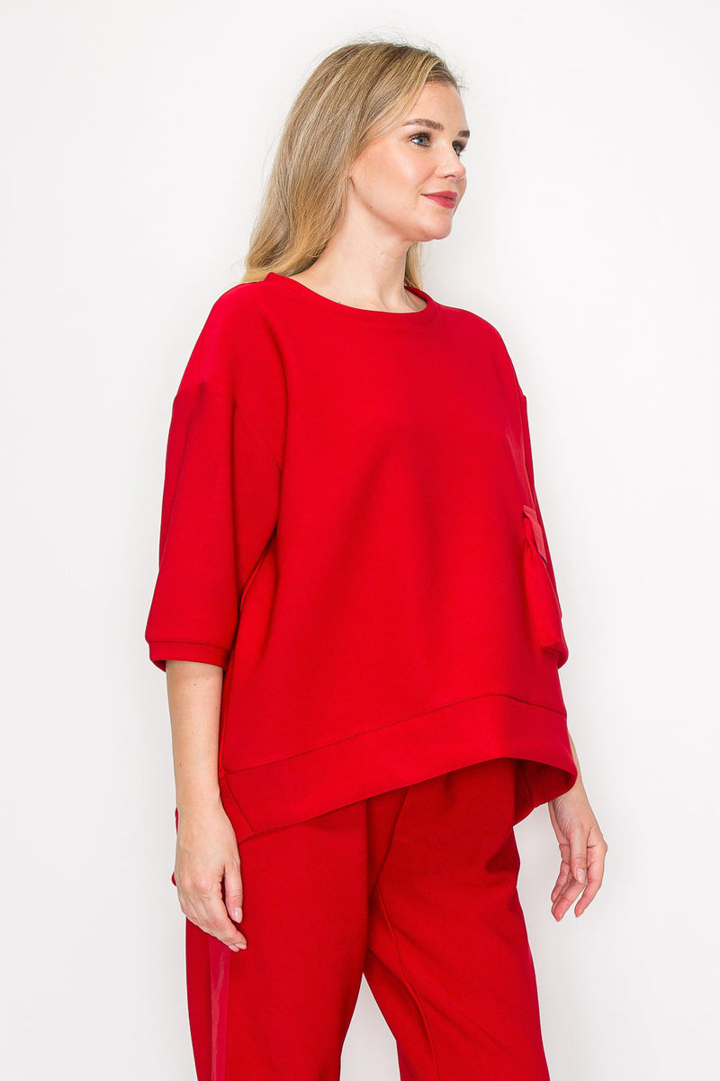 Karen Knit Crepe Top