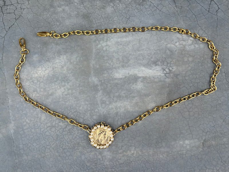Gold Chain Coin Belt