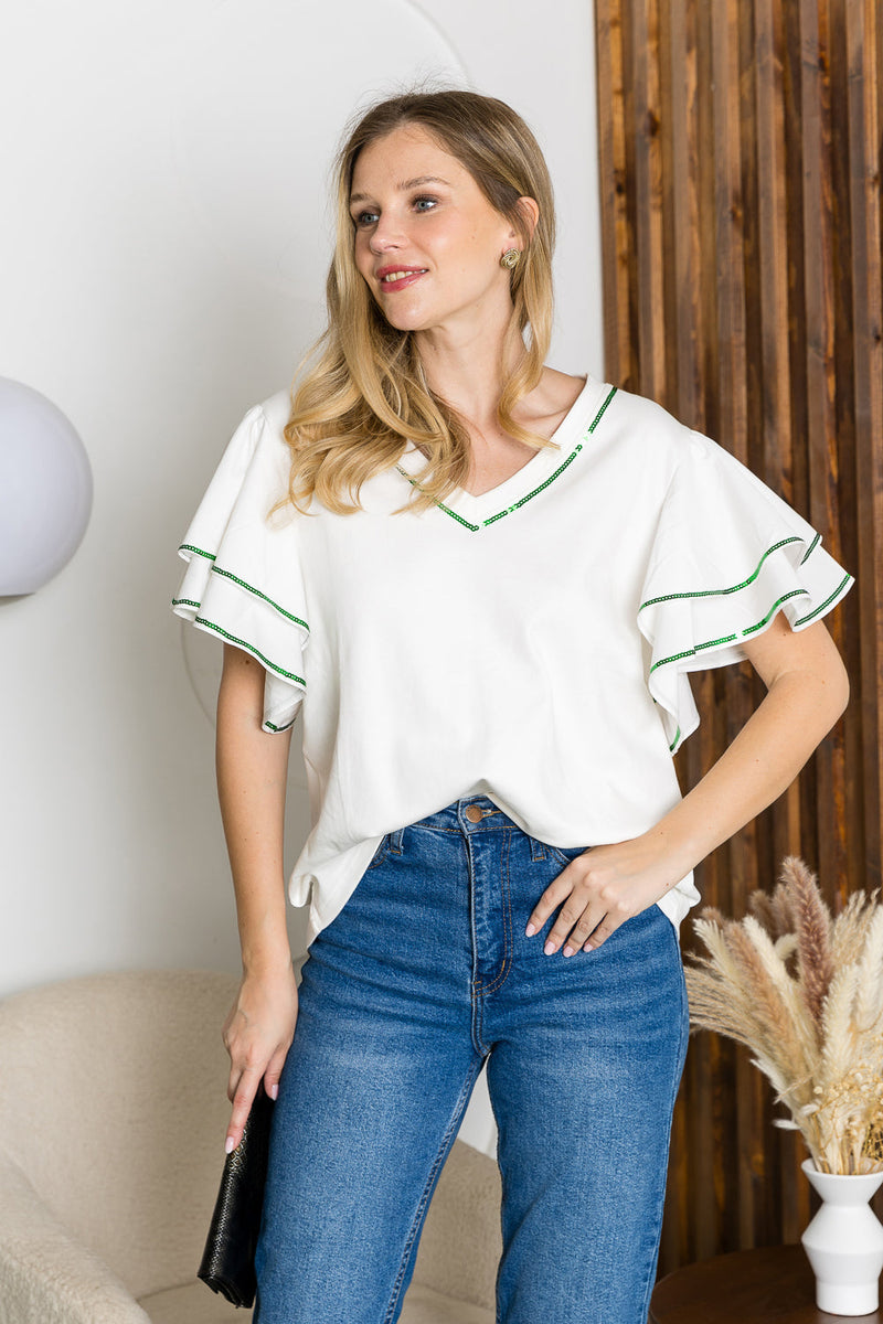 Remi Stretch Pointe Knit Top