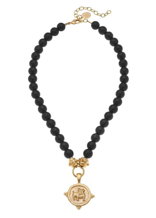 Bulldog Onyx Necklace