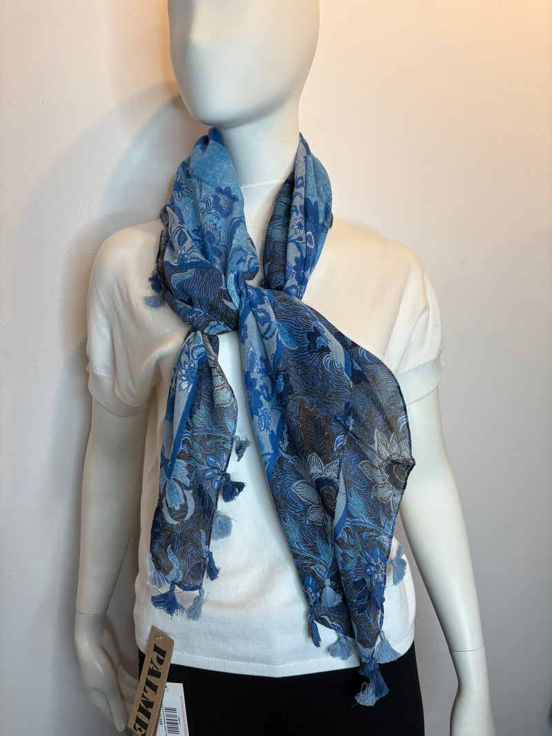 Balinese Flowers Cotton Scarf - 3 Colors