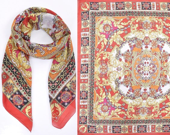 Printed Silk Square