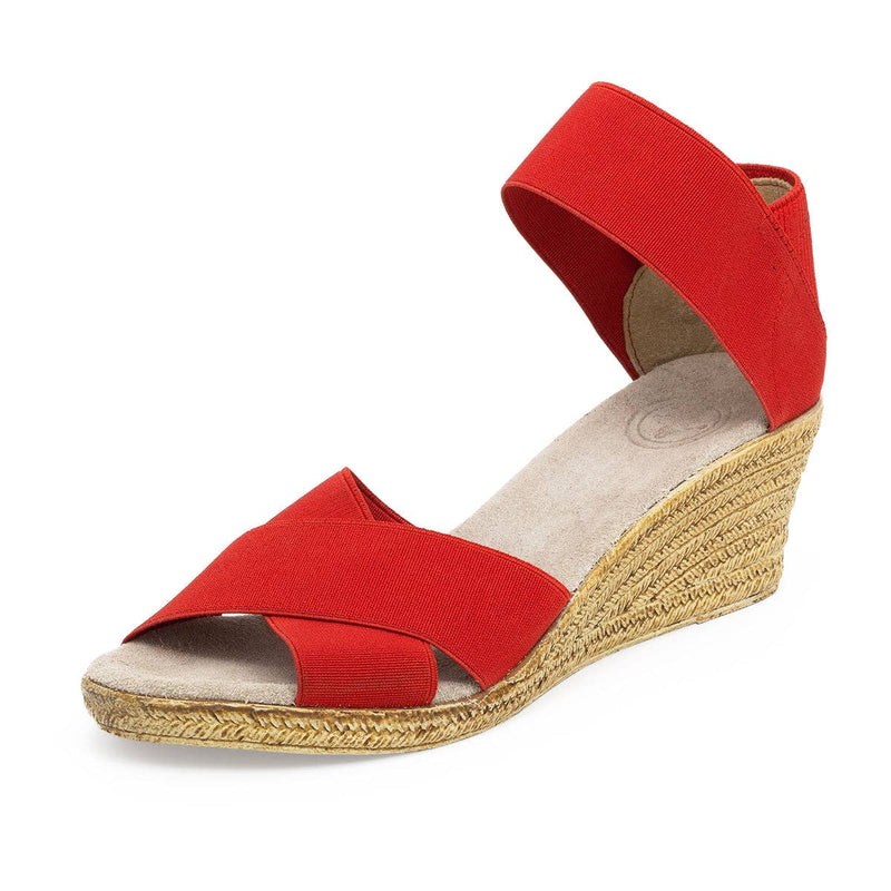 Cannon Espadrille Wedge Sandal - Red