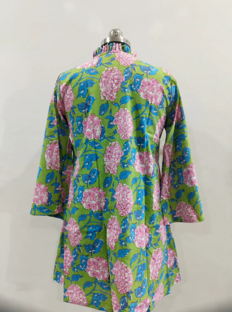 Pink Hydrangea Mini Dress