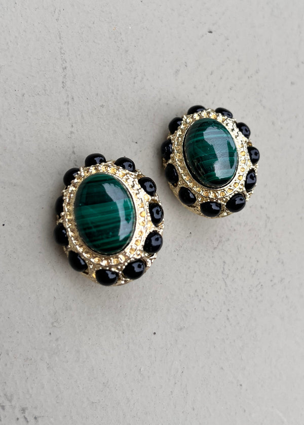 Jeweled Clip Earrings