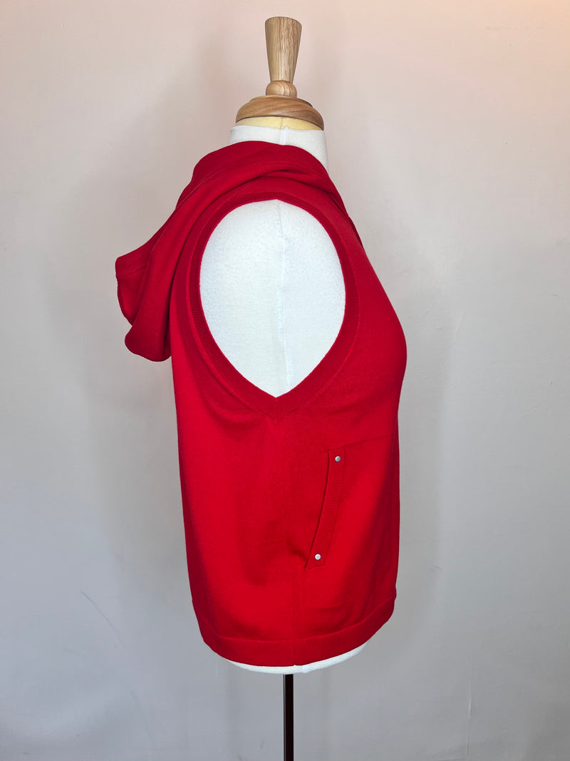 Zip Front Sleeveless Hoodie - 2 Colors