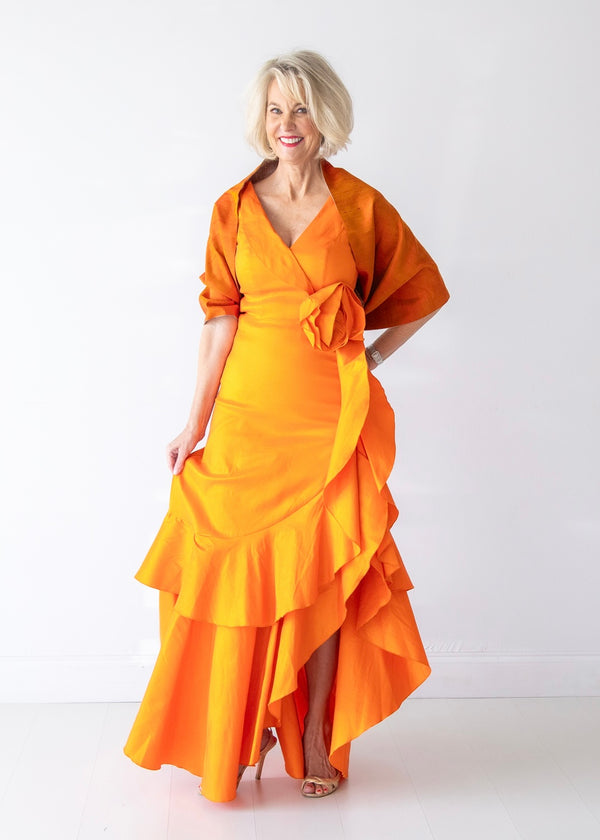 Orange Rose Gown