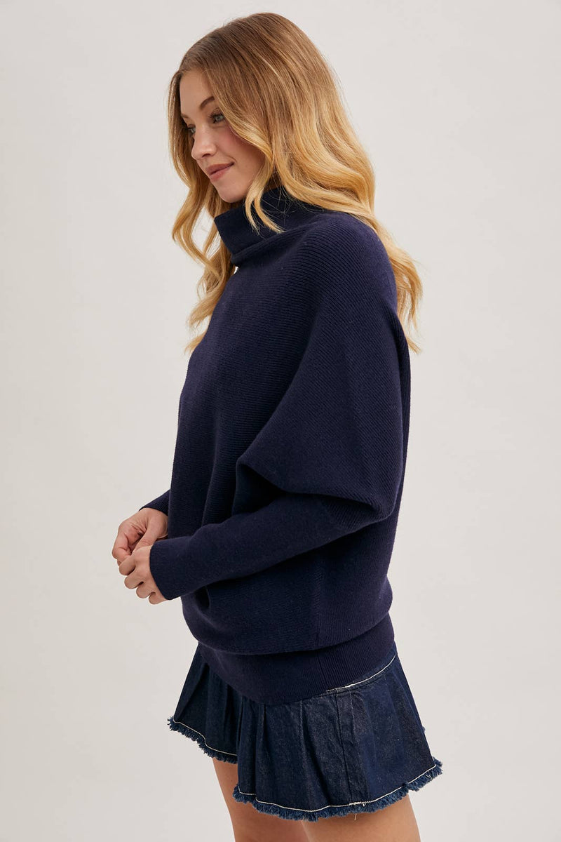 Dolman Sleeve Sweater - Black