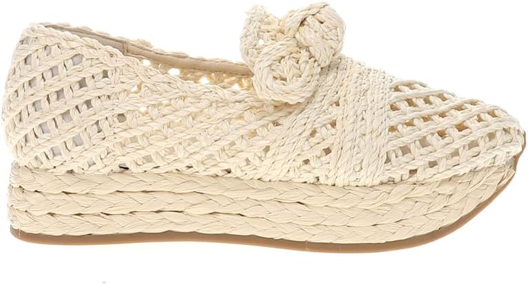 Espanola Raffia Platform Loafers