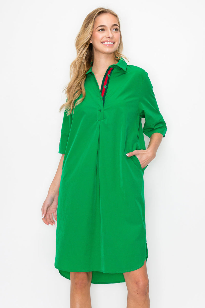 Wendi Tunic Dress XS Emerald