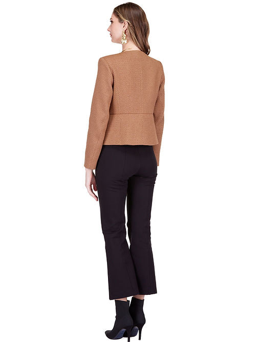 Cinched Waist Button Jacket