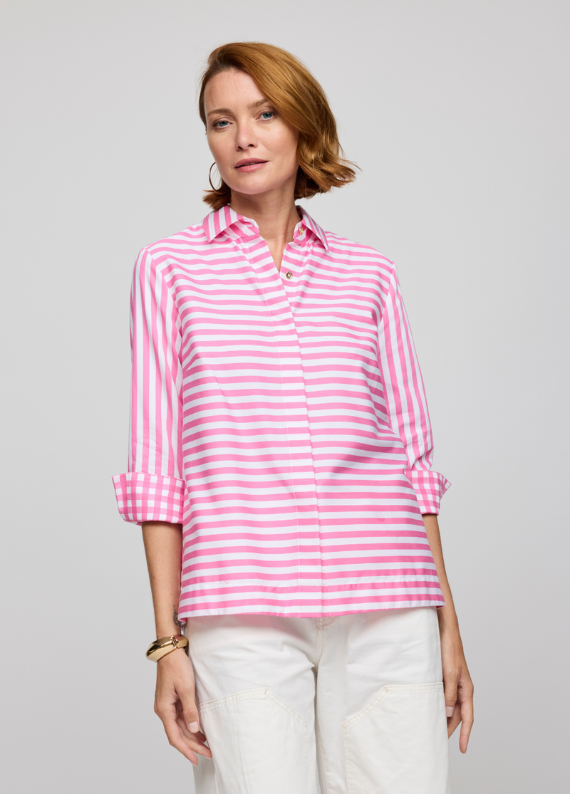 Xena Stripe/Check Blouse