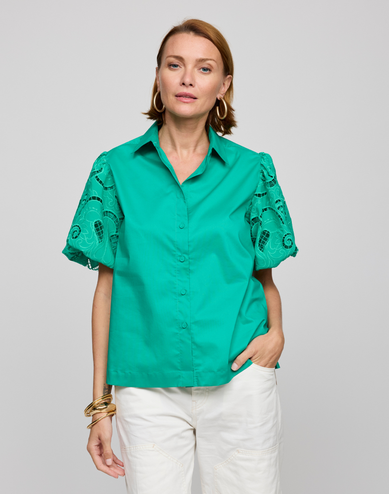 Angelina Blouse - Jade