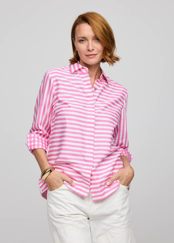 Xena Stripe/Check Blouse