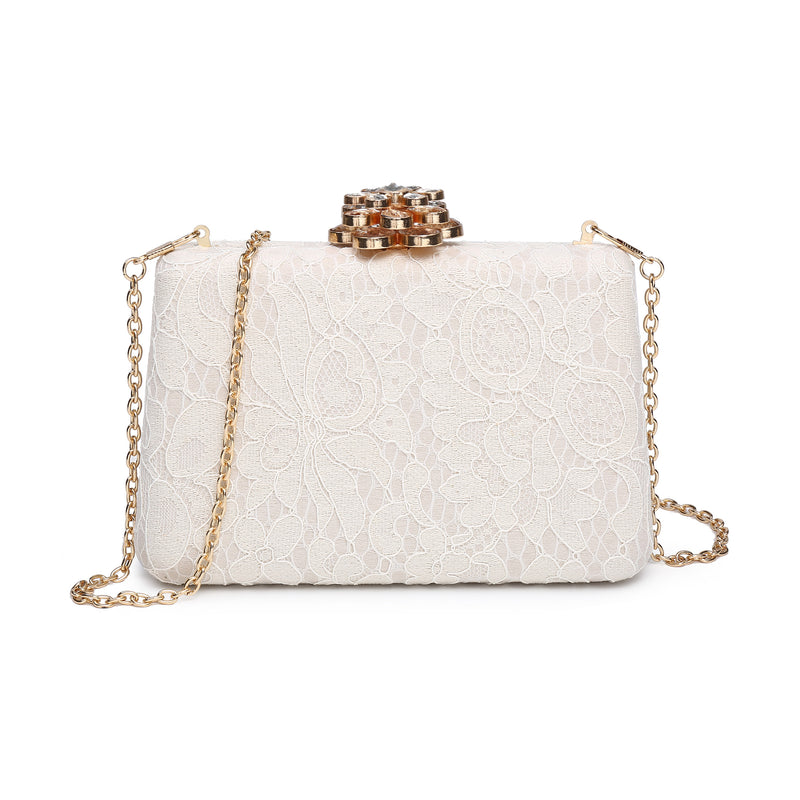 Nidia Lace Clutch - 3 Colors One Size Beige
