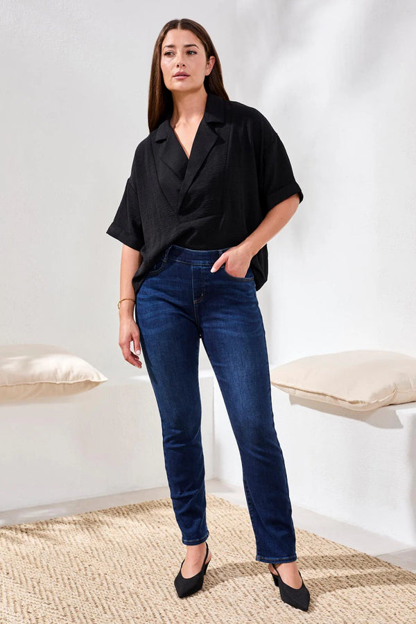 Sophia Curvy Pull On Slim Crop Jean