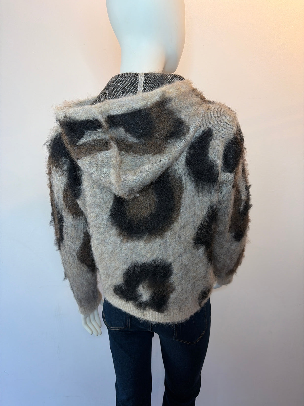 Noa Oversized Leopard Hoodie