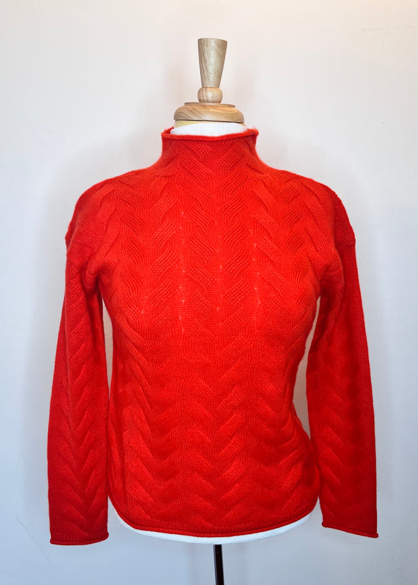 Gracie Basketweave Cashmere Sweater