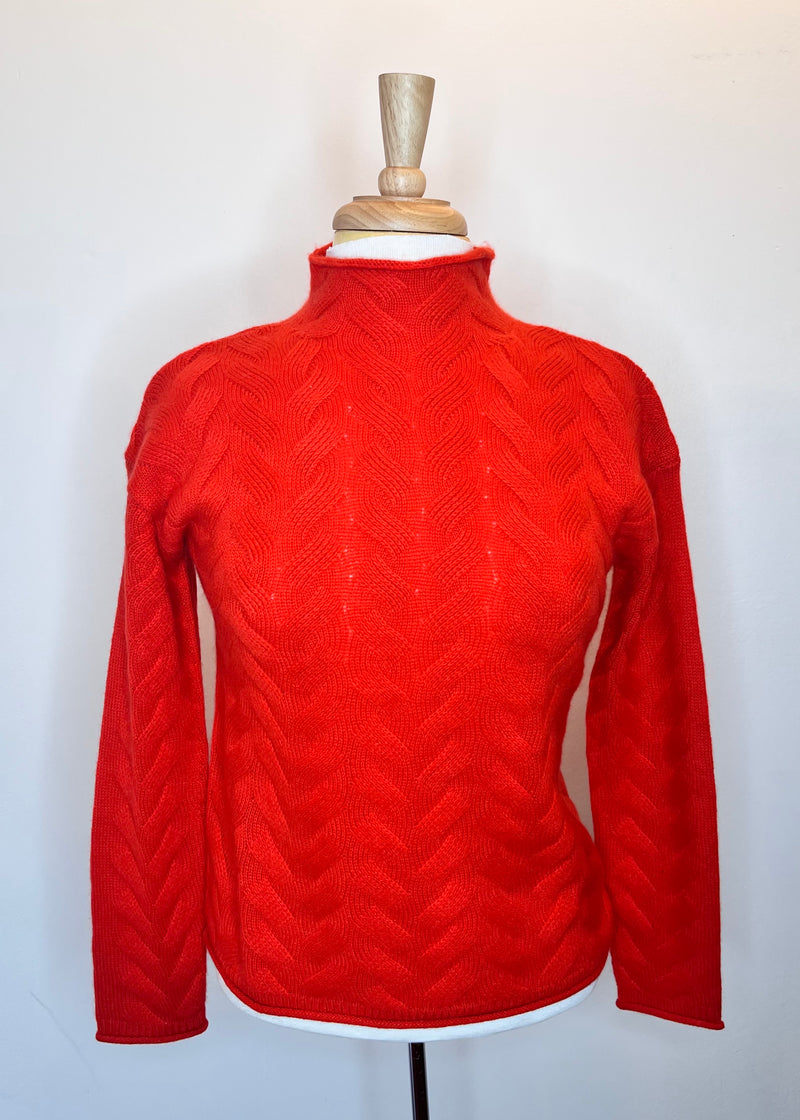 Gracie Basketweave Cashmere Sweater