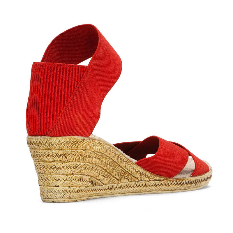 Cannon Espadrille Wedge Sandal - Red