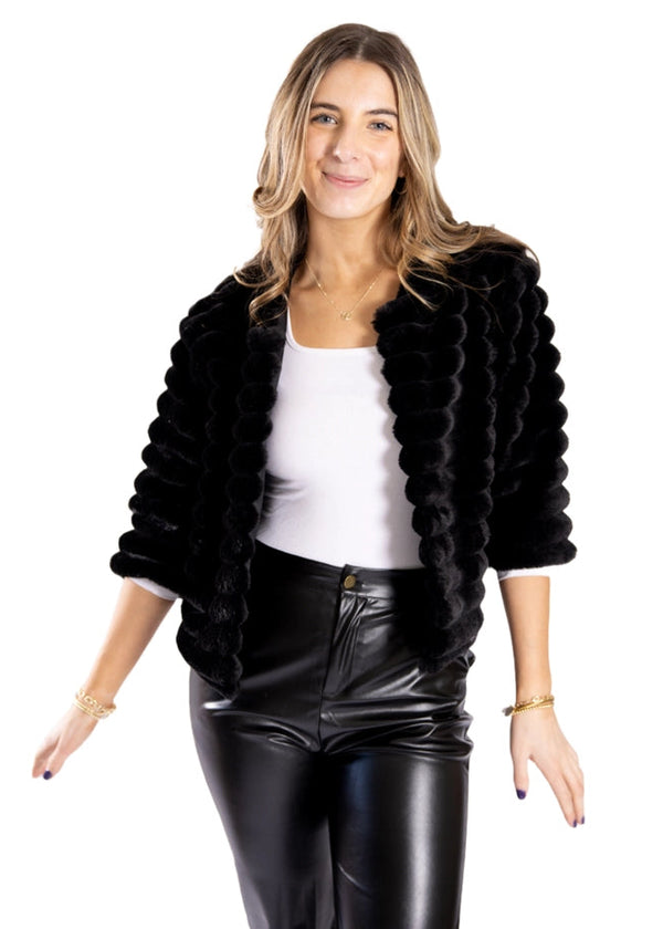 Callie Faux Fur Balero