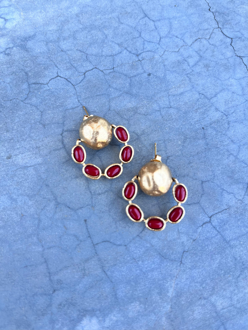 Coral Earrings