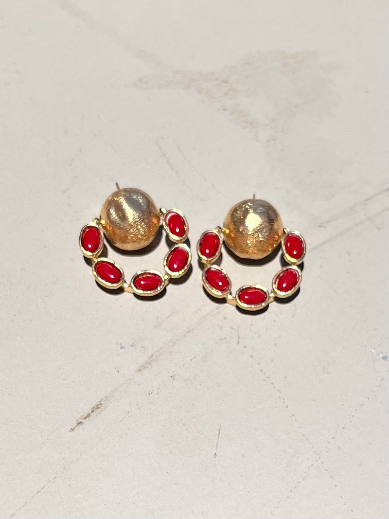 Coral Earrings