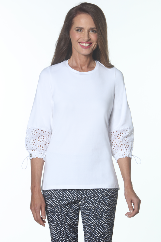 Eyelet Cuff Tee