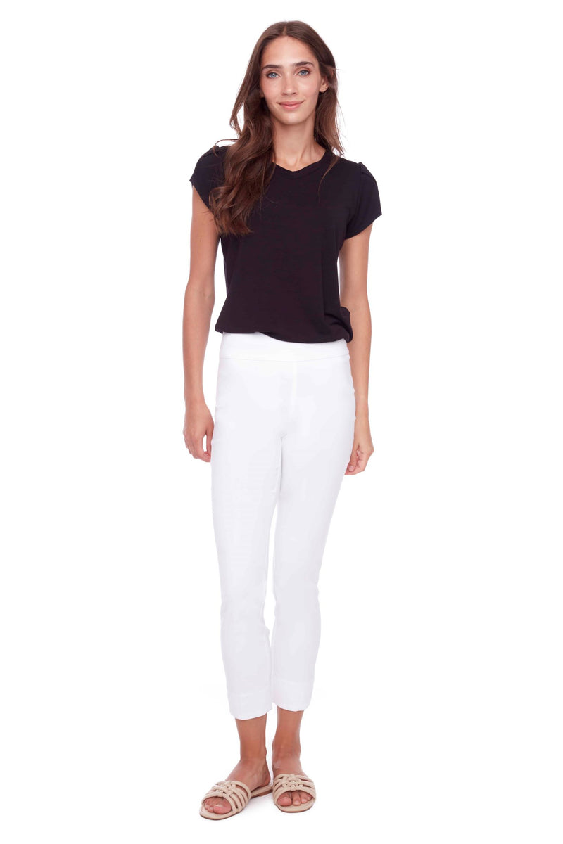 Slim Ankle Pant - White