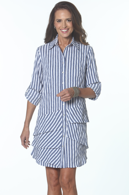 Panama Button Front Dress