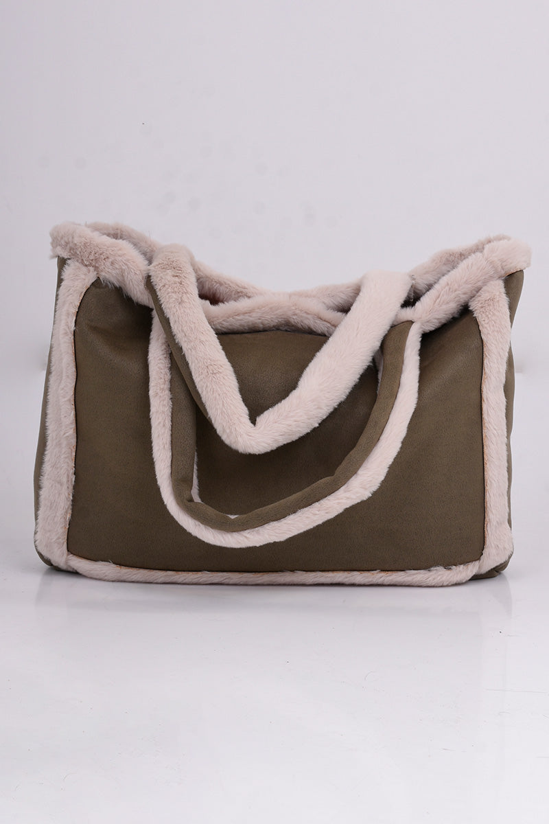Woolen Faux Sheep Fur Bag - 2 Colors