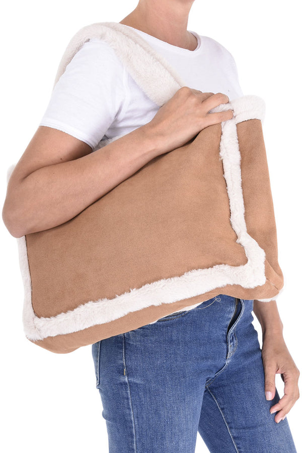 Woolen Faux Sheep Fur Bag - 2 Colors