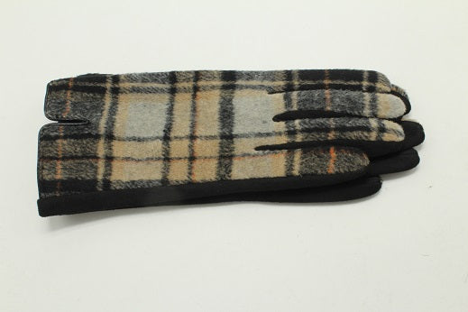 Checks and Suede Glove - 2 Colors