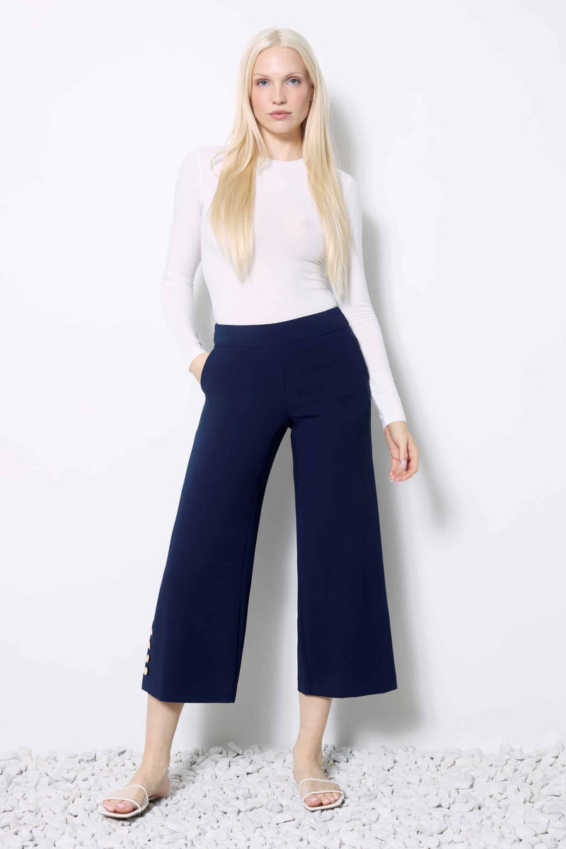 Amalfi Wide-Leg Cropped Pant