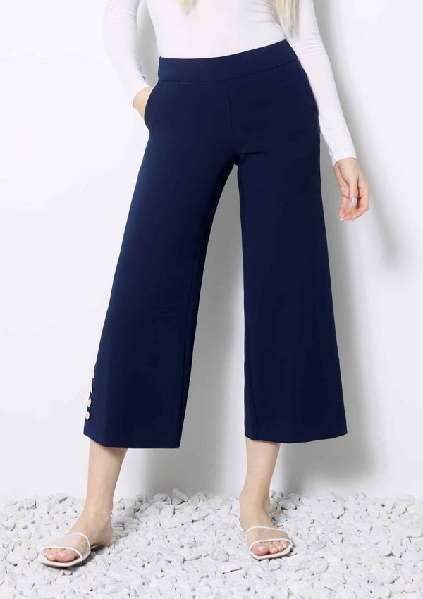 Amalfi Wide-Leg Cropped Pant