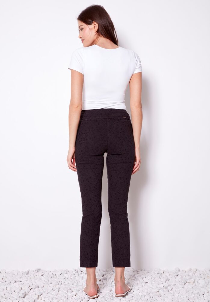 Textured Jacquard Ankle Pant