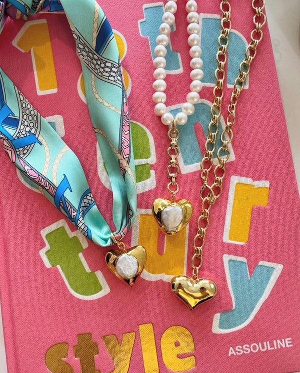 Bri Large Heart on Chunky Chain