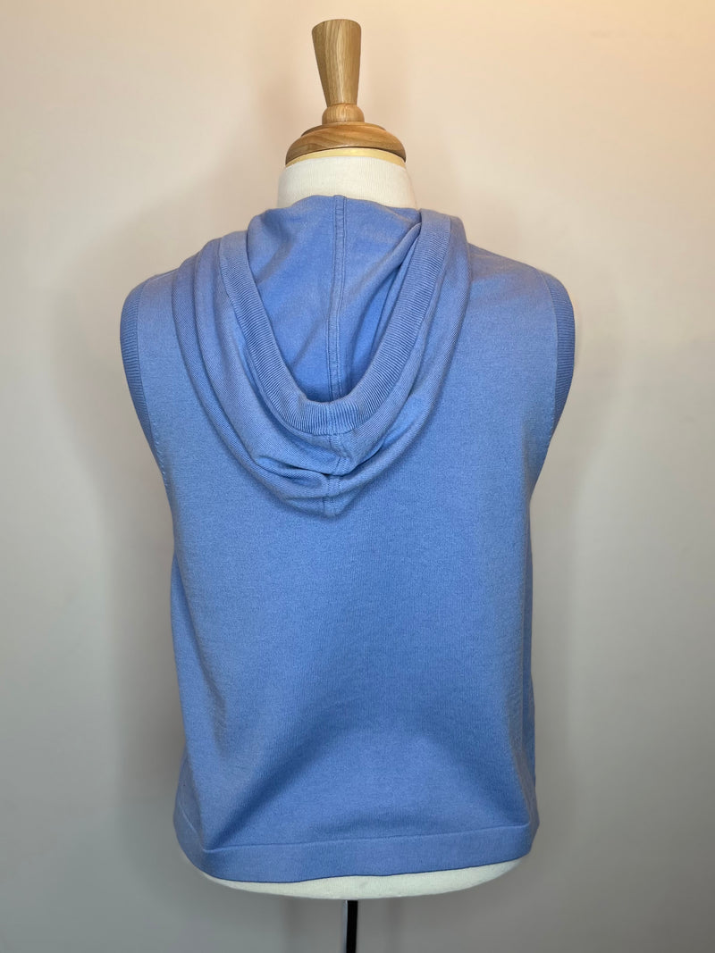 Zip Front Sleeveless Hoodie - 2 Colors