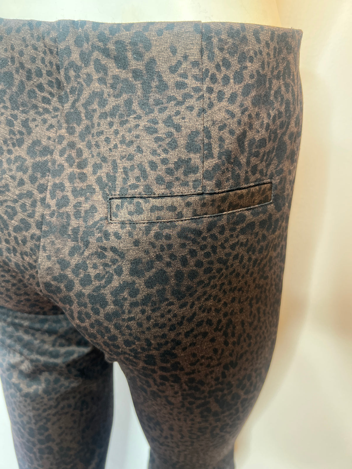 Brown Black Animal Print Pants