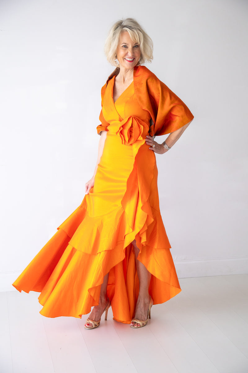 Orange Rose Gown