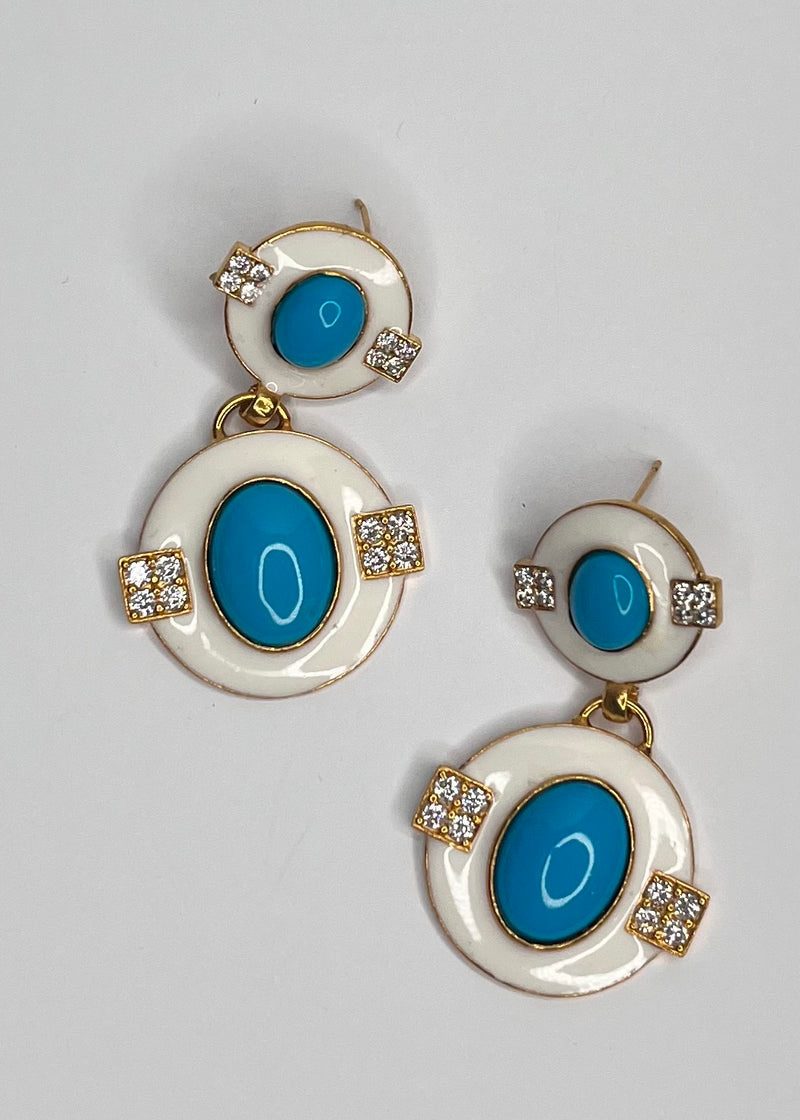 Enamel Earrings