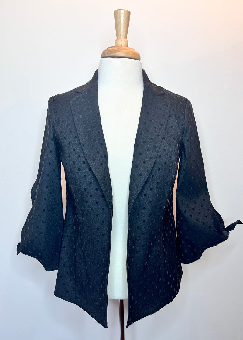 Bow Sleeve Jacket Tone on Tone