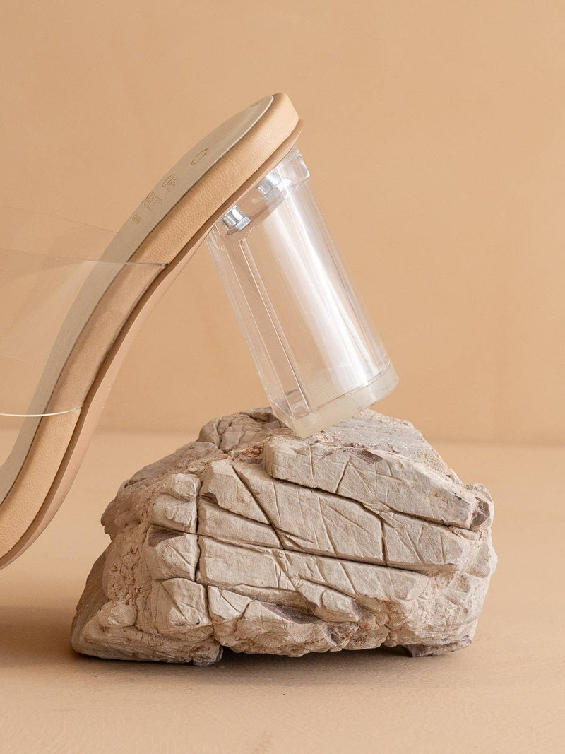 Emma Clear Invisible Block Heel