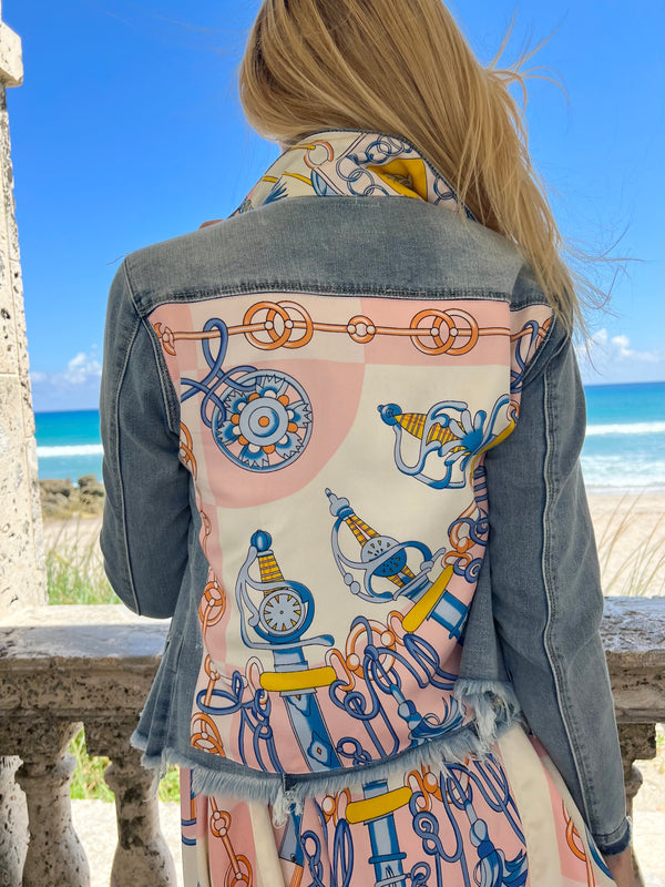 The Light Denim Jacket / Elegant Pink